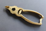 Nagelzange 16 cm gold Fußnagelzange Nagelschneider Maniküre Pediküre Doppelübersetzung gold