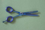 Effilierschere Ausdünnschere Haarschere Frisörschere 6,1'' blau