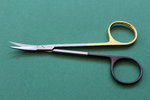 Irisschere OP Schere gebogen 12 cm chirurgische Schere