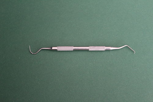 Zahnsonde Zahnkratzer Doppelinstrument 14 cm Zahnsteinentferner Edelstahl